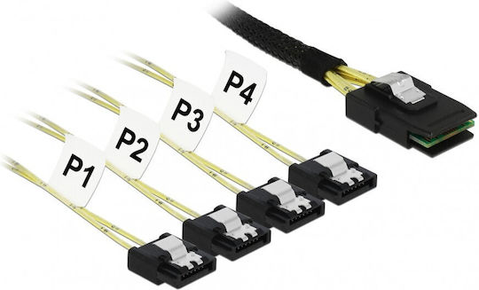 DeLock DeLock Mini-SAS - 7-Pin SATA II 100cm Schwarz
