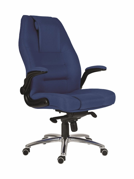 Καρέκλα Διευθυντική με Ανάκλιση και Ρυθμιζόμενα Μπράτσα 24/7 Markus Σκούρο Μπλε Antares International
