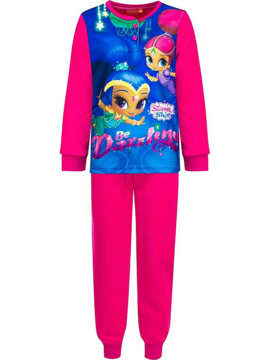 Nickelodeon Pijama pentru copii De iarnă Fleece Fuchsia HQ7757