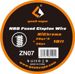 Geek Vape N80 Fused Clapton 26GA*3+36GA 1Stück ...