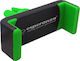 Esperanza Βάση Κινητού Αυτοκινήτου Smartphone Car Air Holder Black/Green με Ρυθμιζόμενα Άγκιστρα
