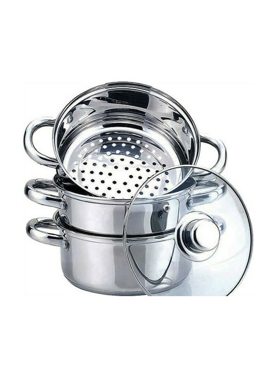 Maestro Steaming Pot Deep Stainless Steel Pot 4lt / 22cm