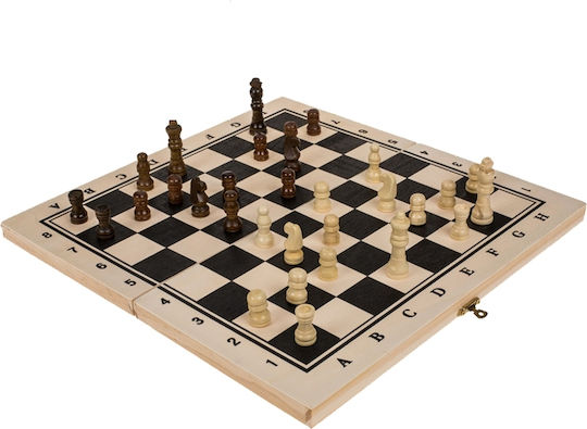 Chess Wood with Checkers 34x34cm