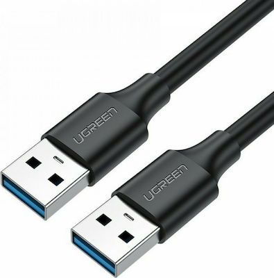 Ugreen USB 2.0 Kabel USB-A-Stecker - USB-A-Stecker Schwarz 3m 30136