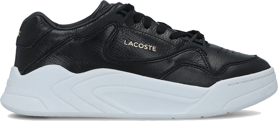lacoste court slam synthetic and leather w
