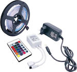 Waterproof LED Strip Power Supply 12V RGB Length 5m with Remote Control