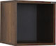 Shelf Wall Walnut 33x19x33cm