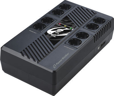 Powerwalker VI 600 MS UPS Line-Interactive 600VA 360W με 8 Schuko Πρίζες