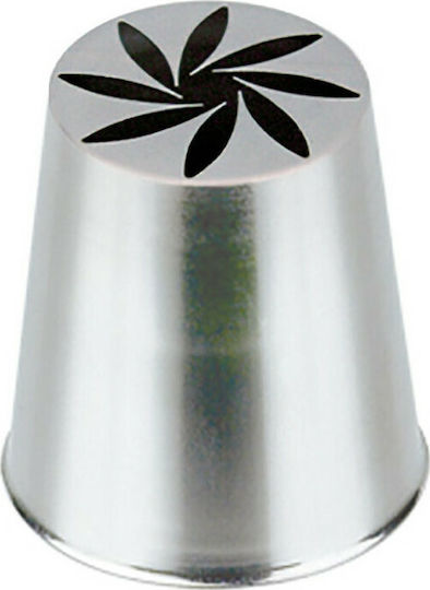 De Buyer Russian Flower Tülle für Konditorei Spritzbeutel Metallisch 1Stück 25.00740