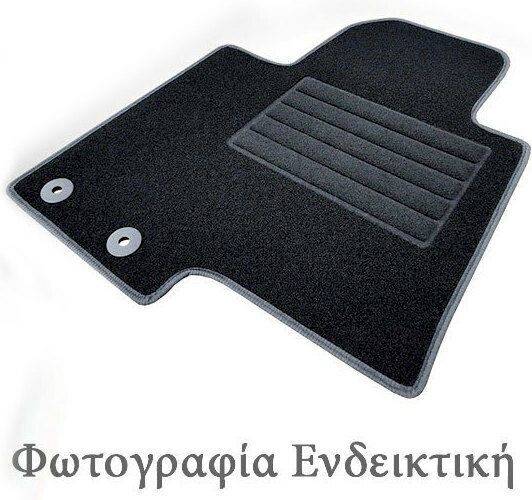 Cik Set of Front and Rear Mats 4pcs for Volvo V60 2018 Black