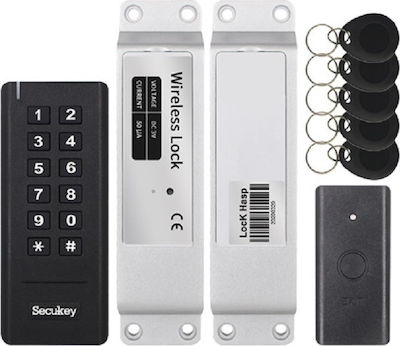 Secukey Ηλεκτρονική Κλειδαριά σε Μαύρο Χρώμα WS1-A KIT