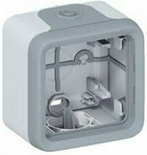 Legrand Plexo Κουτί Διακόπτη Επίτοιχο 1 Θέσης IP55 σε Γκρι Χρώμα 069651
