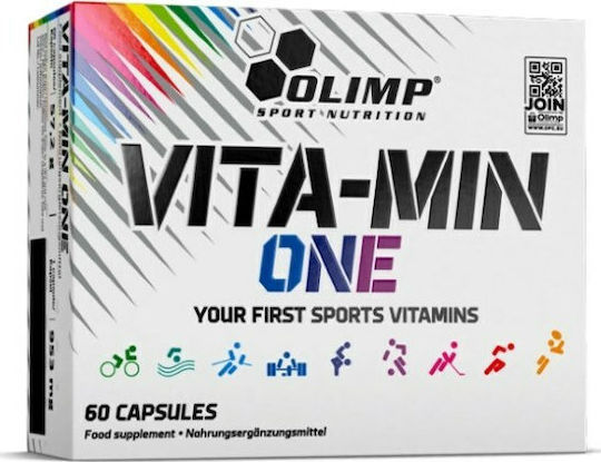 Olimp Sport Nutrition Vita-Min One Мултивитамин за Енергия, Нервната система & Косата 60 капси