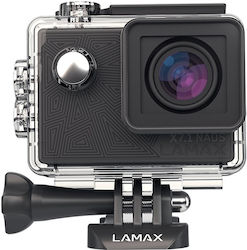 Lamax X7.1 Naos Action Kamera 4K Ultra HD Unterwasser (mit Gehäuse) mit WiFi Schwarz mit Bildschirm 2"