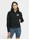 Sportswear Damen Sweatshirtjacke Kapuzen Schwarz