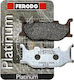 Ferodo Motorcycle Brake Pads Platinum Semi-Metallic Front Brake Pads Yamaha T-Max 500 - FZ6 Fazer for Husqvarna SMR Ktm 450 SMR / 525 SMR Yamaha MT-03 / T-MAX 500 / FZ6 Fazer / TDR 125 / XVS 250 Drag Star / XV 250 / YP 250 Majesty / YP 400 Majesty / XJ / XJR / XJ6 DIVERSION