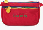 Benetton Pencil Case with 1 Compartment Red