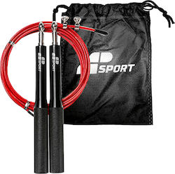 Muscle Power Σχοινάκι Ταχύτητας 3m Κόκκινο με Ρυθμιζόμενο Μήκος