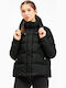 Puma Premium Down Kurz Damen Puffer Jacke für Winter Schwarz