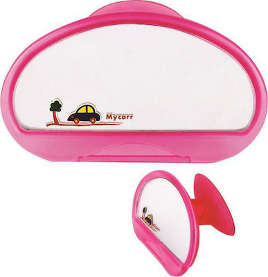 Autoline Baby Car Mirror Pink