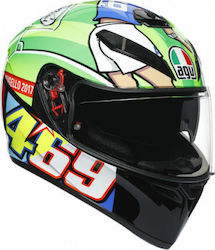 AGV K-3 SV Rossi Mugello 2017 Motorradhelm Volles Gesicht ECE 22.05 1490gr 210301A0MY009005