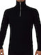 Jack & Jones Men's Long Sleeve Sweater with Zipper Black