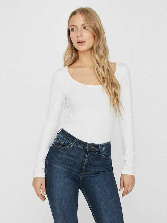 Vero Moda Women's Blouse Long Sleeve White