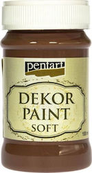 Pentart Dekor Paint Soft Kreidefarbe Braune 100...