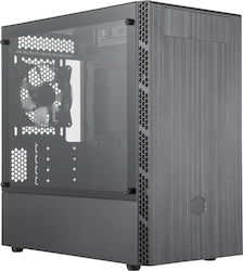 CoolerMaster MasterBox MB400L Midi Tower Κουτί Υπολογιστή με Πλαϊνό Παράθυρο Γκρι