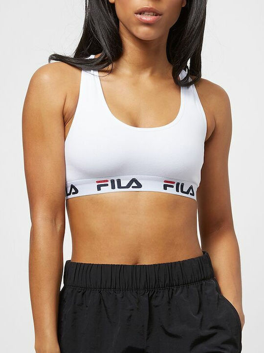 FILA Women's Sports Bra without Padding White
