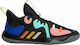 Adidas Harden Stepback 2 Χαμηλά Μπασκετικά Παπούτσια Core Black / Yellow / Acid Mint