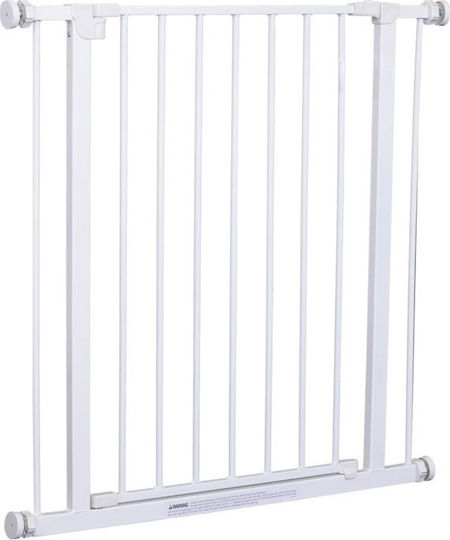 Pawhut Divider Dog Folding Protective Mesh for Pets 76x72-82cm. made of Metal in White Color 76 x x 76cm
