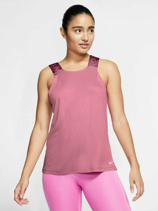 Nike Pro Дамска Блуза Без Ръкави Розова