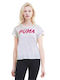 Puma Damen Sportlich T-shirt Weiß