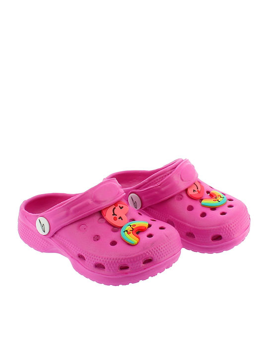 IQ Shoes Παιδικά Σαμπό Θαλάσσης Clogs Rainbow CAPRERA Φούξια