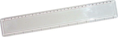 Ruler Plastic Transparent 30cm Ακρυλικός