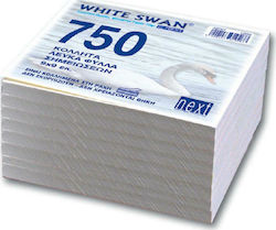 Next Sticky Note Pads in Cube 750 Sheets White 9x9pcs 01030