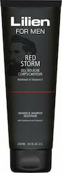 Union Cosmetic Lilien Men Red Storm Shower & Shampoo 250ml