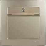 Geyer Recessed Wall Card Switch Commands with Frame Beige