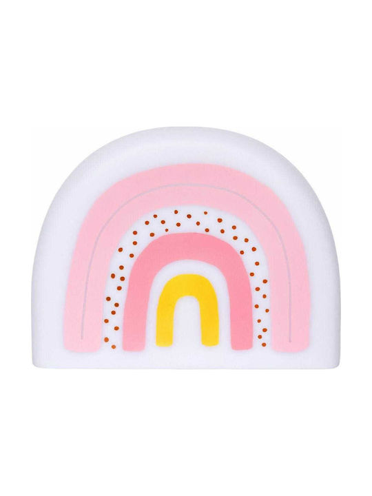 A Little Lovely Company Led Kids Decorative Lamp Rainbow Pink 21.2x16x8cm