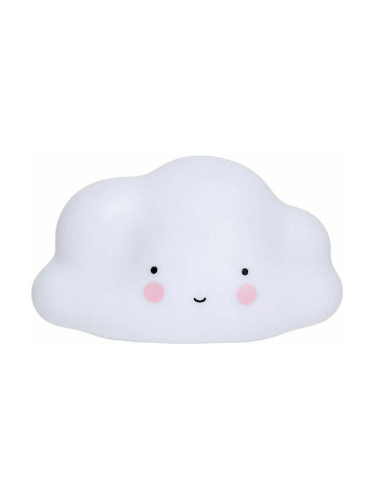 A Little Lovely Company Led Kids Decorative Lamp Cloud with Color Changes White 14.6x13.2x24.5εκ.