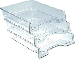 Papercraft Transparent Filing Tray Metallic 33x26x6.5cm