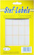 Stef Labels 1000Stück Klebeetiketten in Weiß Farbe 19x32mm