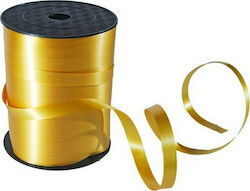 Wooden Ribbon In Gold Colour Ξυλοκορδέλα σε Ρολό 1cmx228m Χρυσή 10mm 2.28m 1pcs