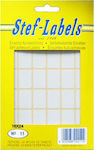 Stef Labels 1440Stück Klebeetiketten in Weiß Farbe 16x24mm