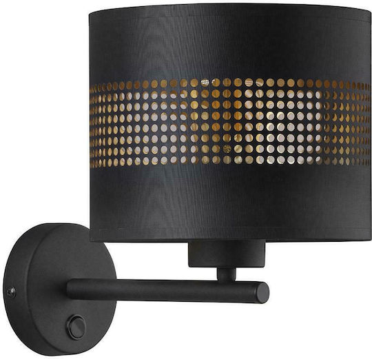 TK Lighting Modern Leuchte Wand mit Fassung E27 Schwarz 20cm