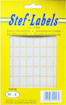 Stef Labels 2560Stück Klebeetiketten in Weiß Farbe 10x16mm