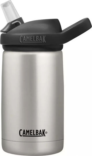 Camelbak Eddy+ Kids Water Bottle Thermos Stainless Steel with Straw Non Spill Silver 350ml