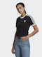 Adidas Adicolor Classics 3-Stripes Damen Sport T-Shirt Schwarz