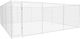 vidaXL Metallisches Hundepark 600x600x200cm Silber